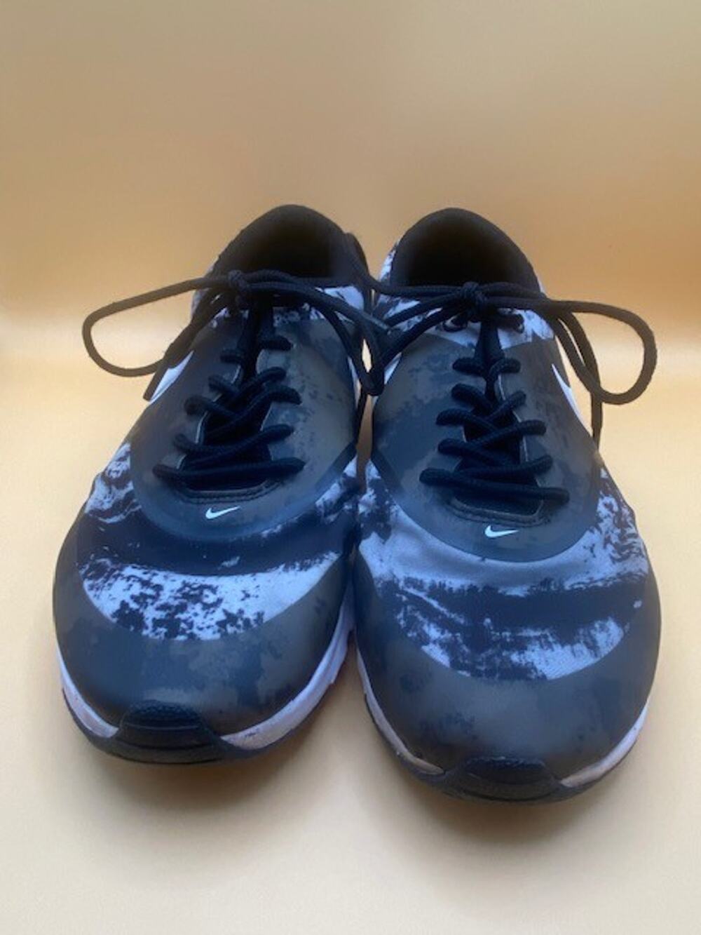 Nike Air Max Thea Women’s Size 9 Black White Splatter Running Shoes